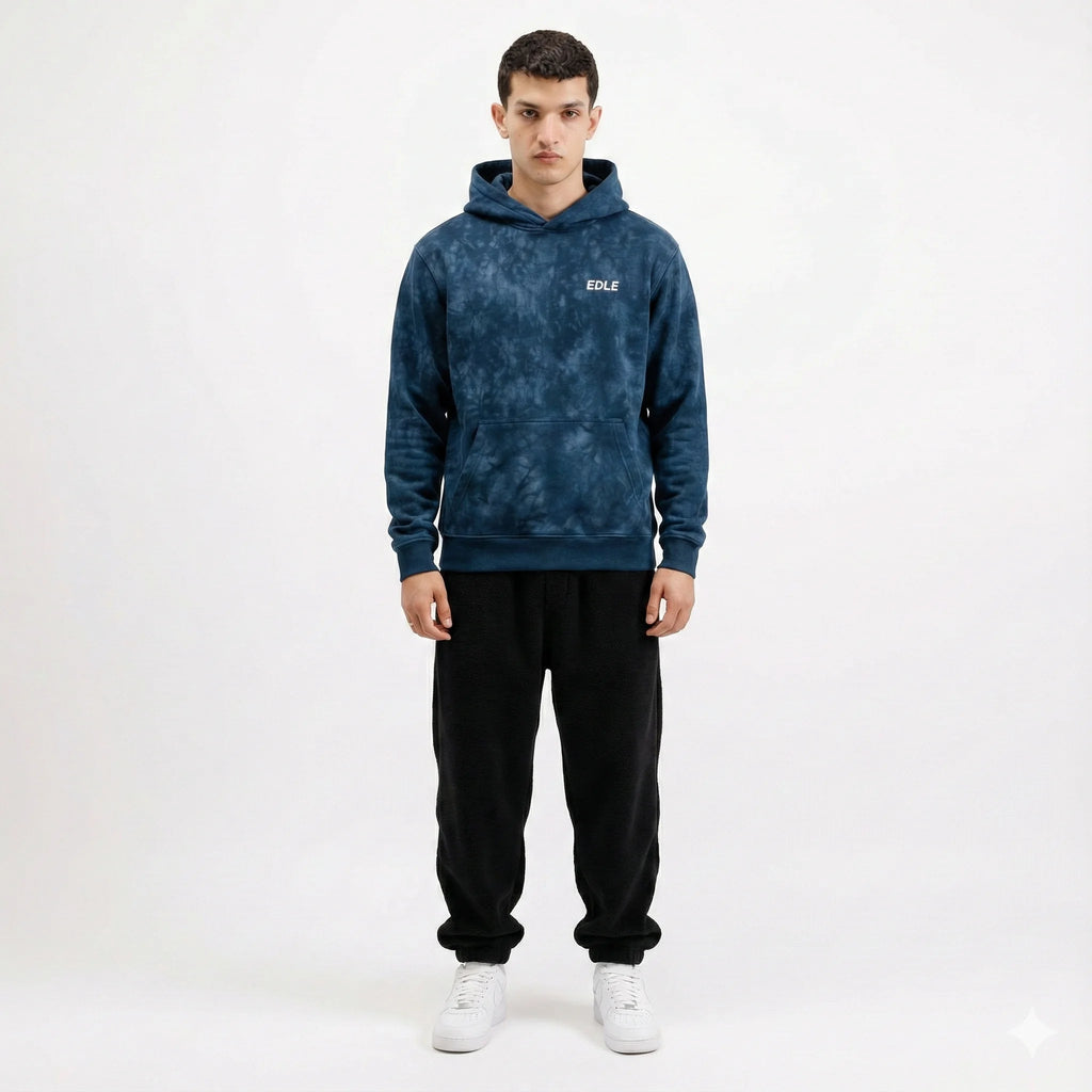 Acid Wash Blue Hoodie