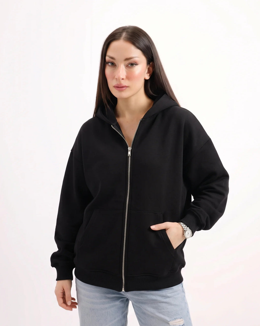 Classic Black Zipper