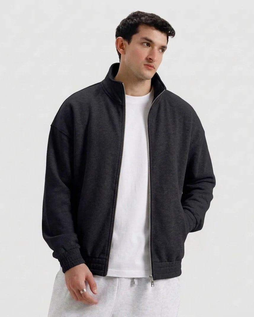 Classic Black Zipper Without Hood
