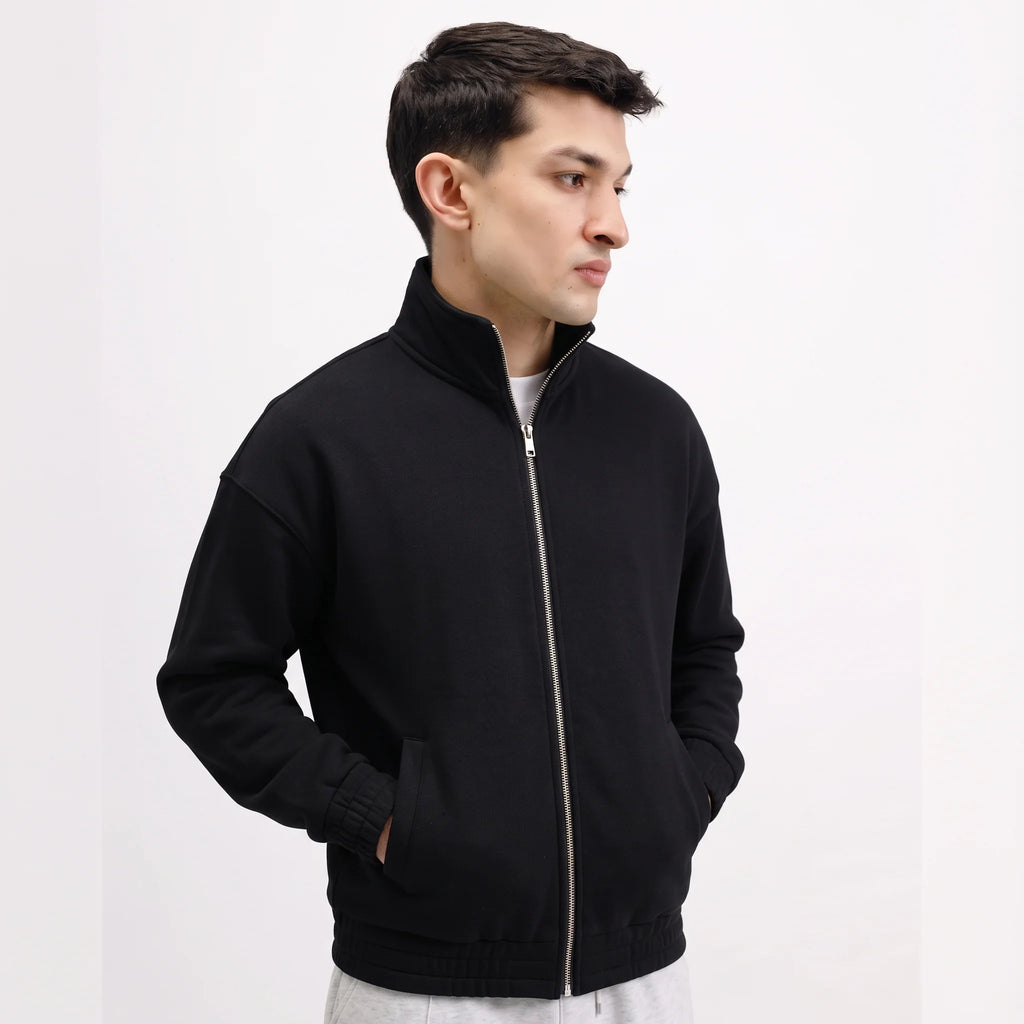 Classic Black Zipper Without Hood
