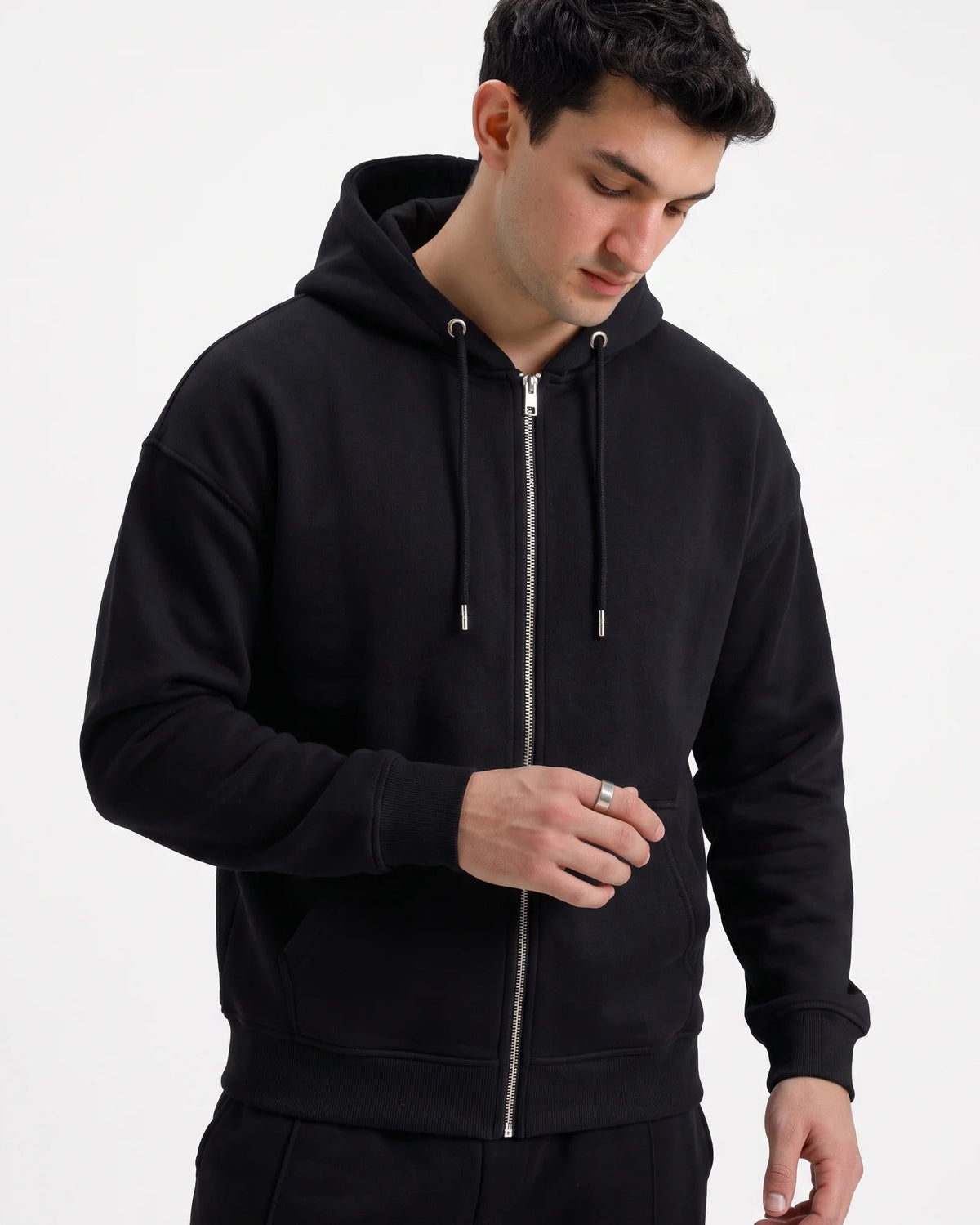 Classic Black Zipper