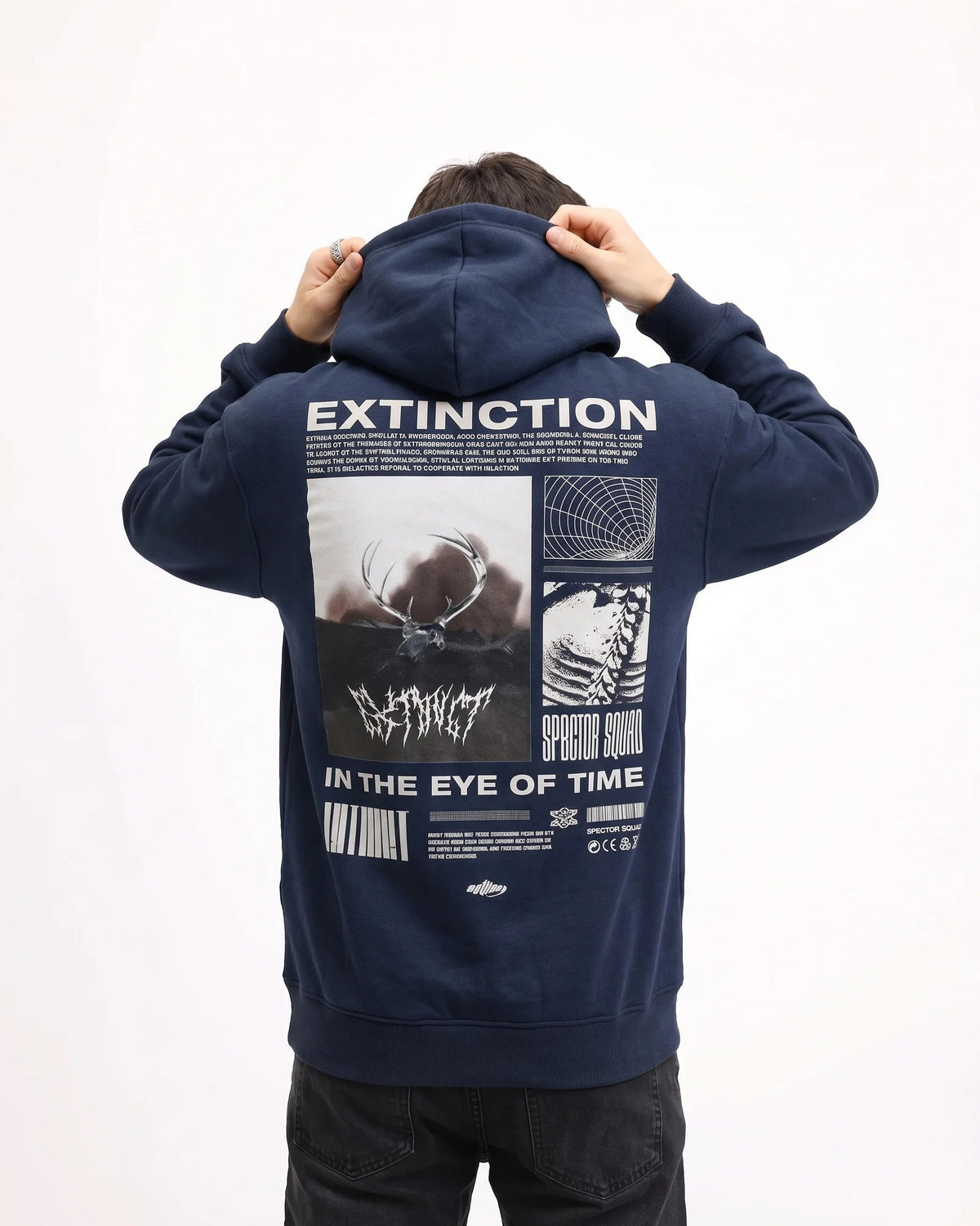 Extinction Hoodie Neavy Blue