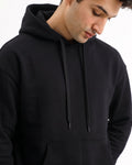 Classic Plain Hoodie Black