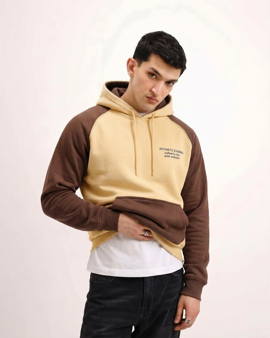Raglon Essential Hoodie Brown and Beige