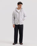Classic Heather Grey Dual Zipper