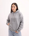 Classic Plain Hoodie Grey
