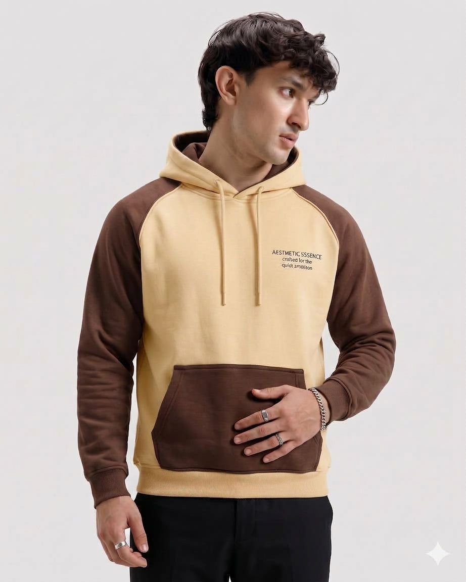 Raglon Essential Hoodie Brown and Beige