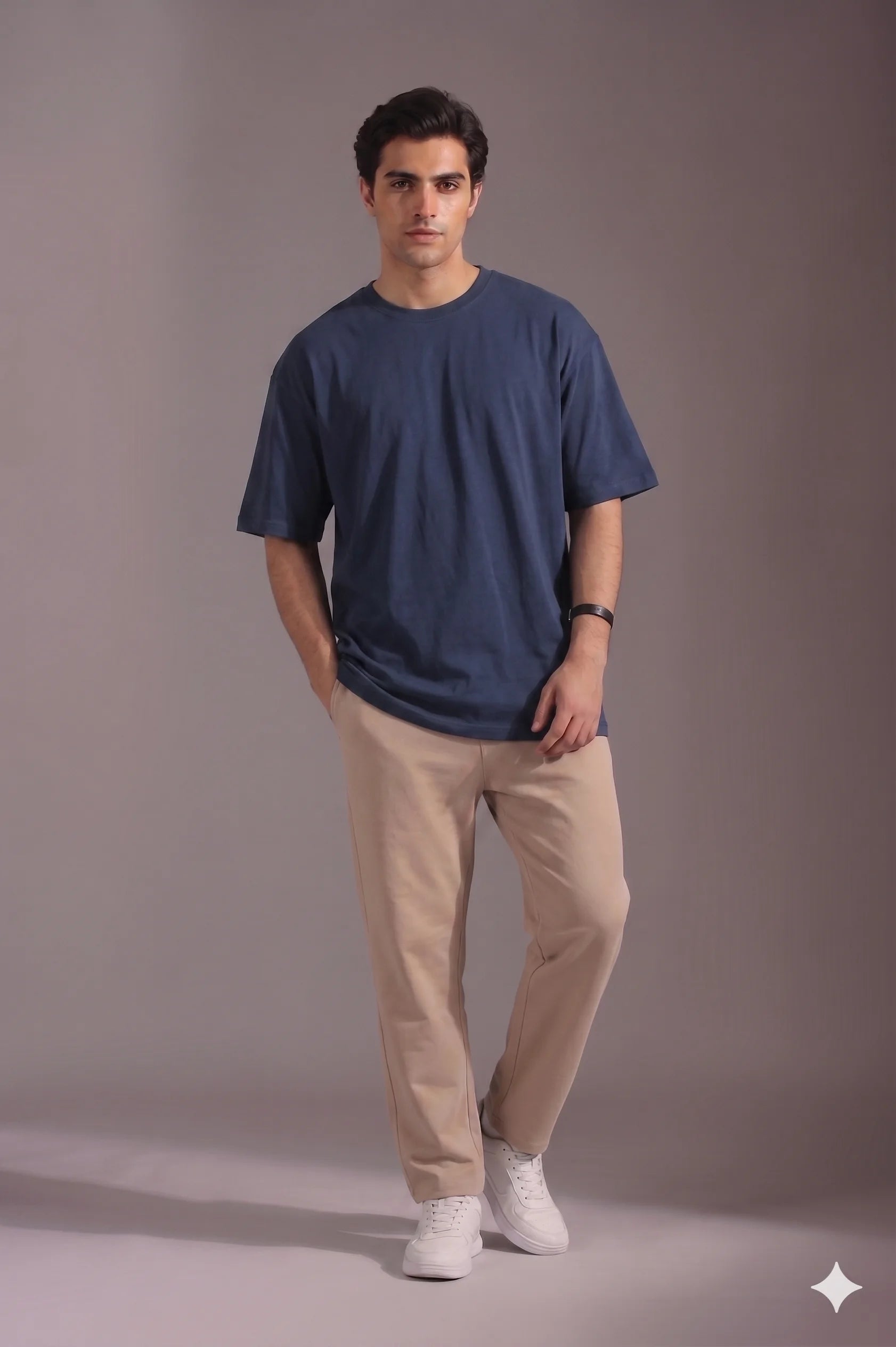 Classic Oversized Tee Blue