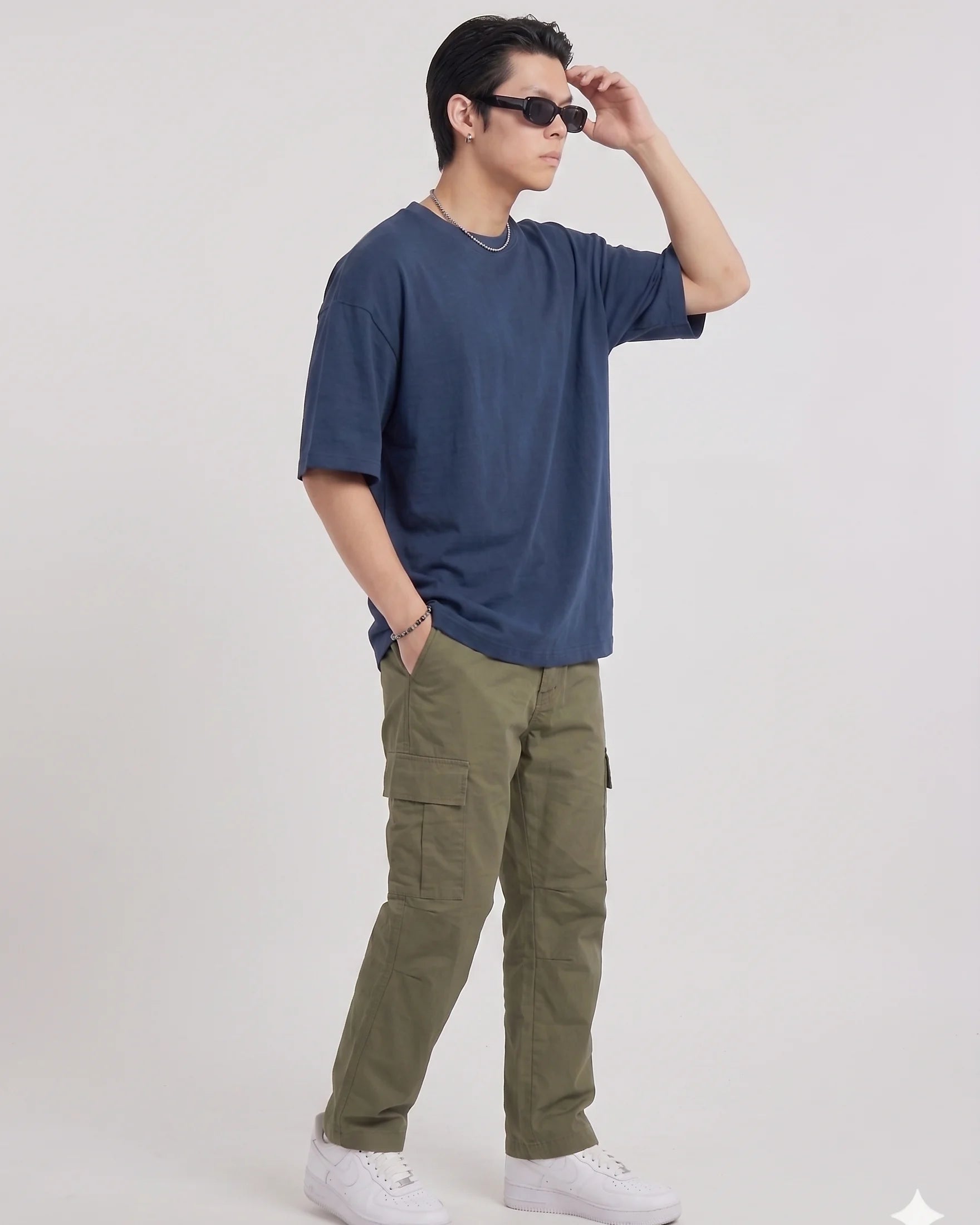 Classic Oversized Tee Blue