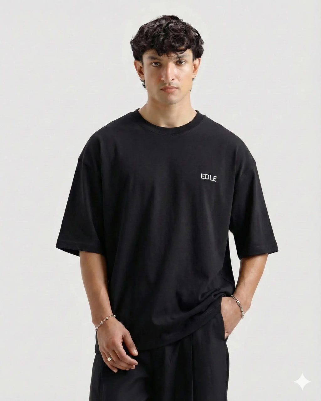 Black Classic Edle Oversized T-shirt