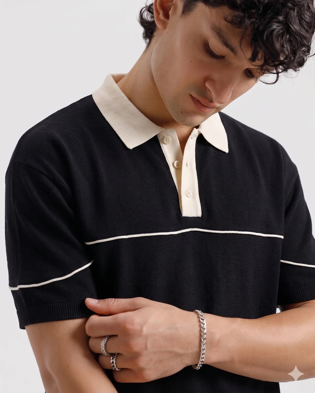 Classic Old Money Polo Black