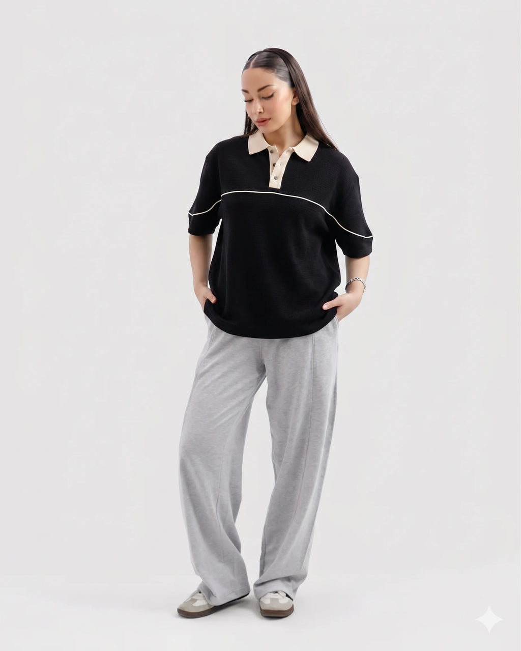 Classic Old Money Polo Black
