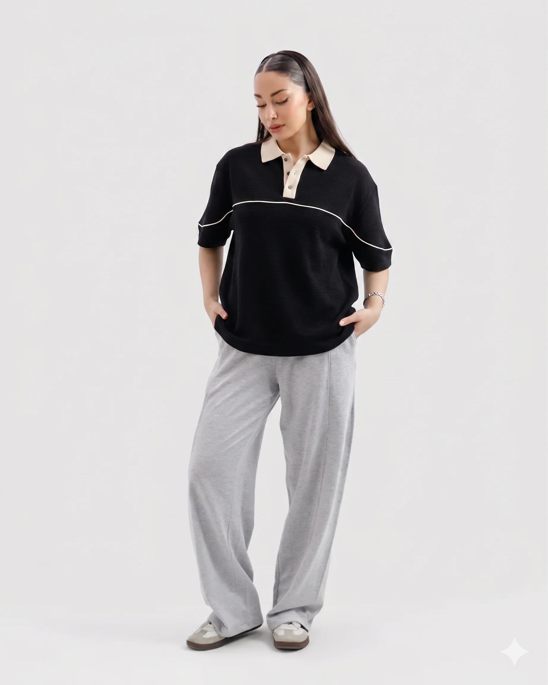 Classic Old Money Polo Black
