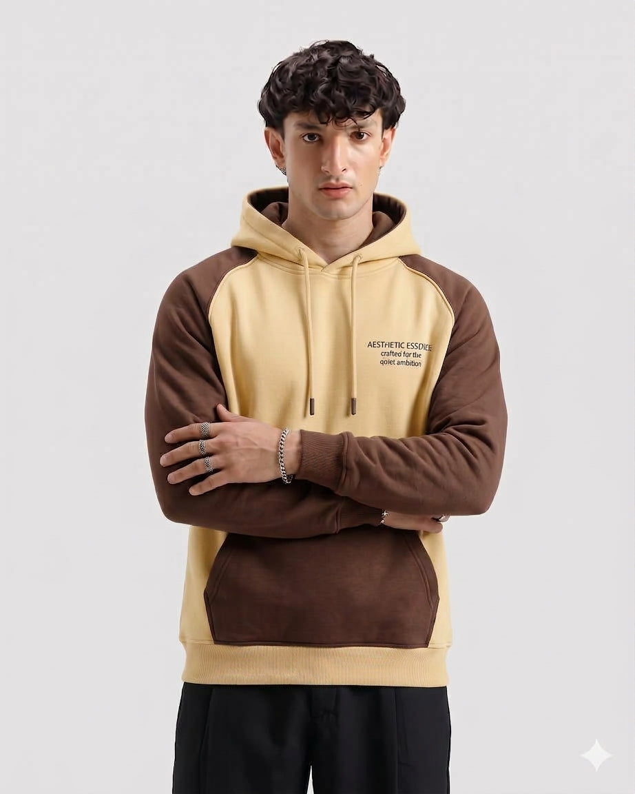 Raglon Essential Hoodie Brown and Beige