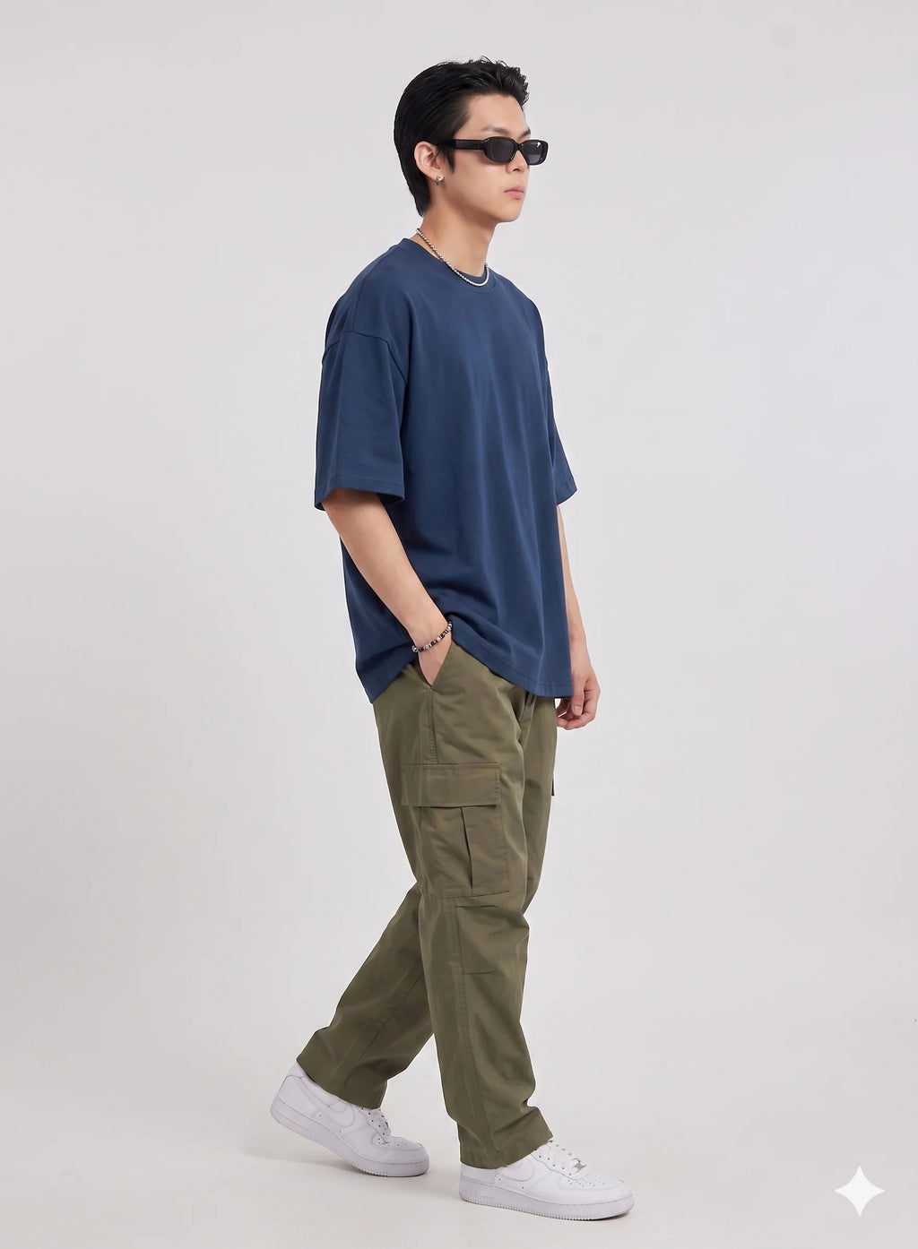 Classic Oversized Tee Blue