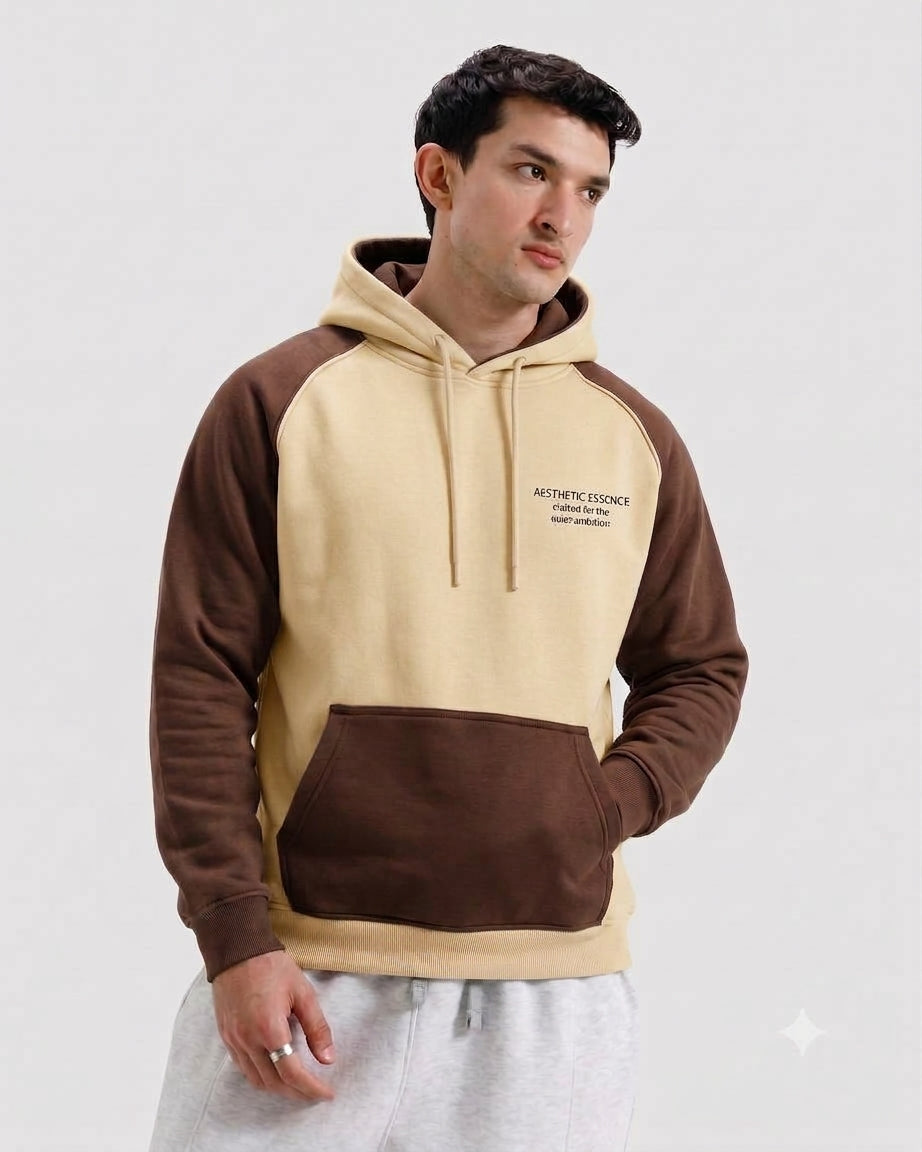 Raglon Essential Hoodie Brown and Beige