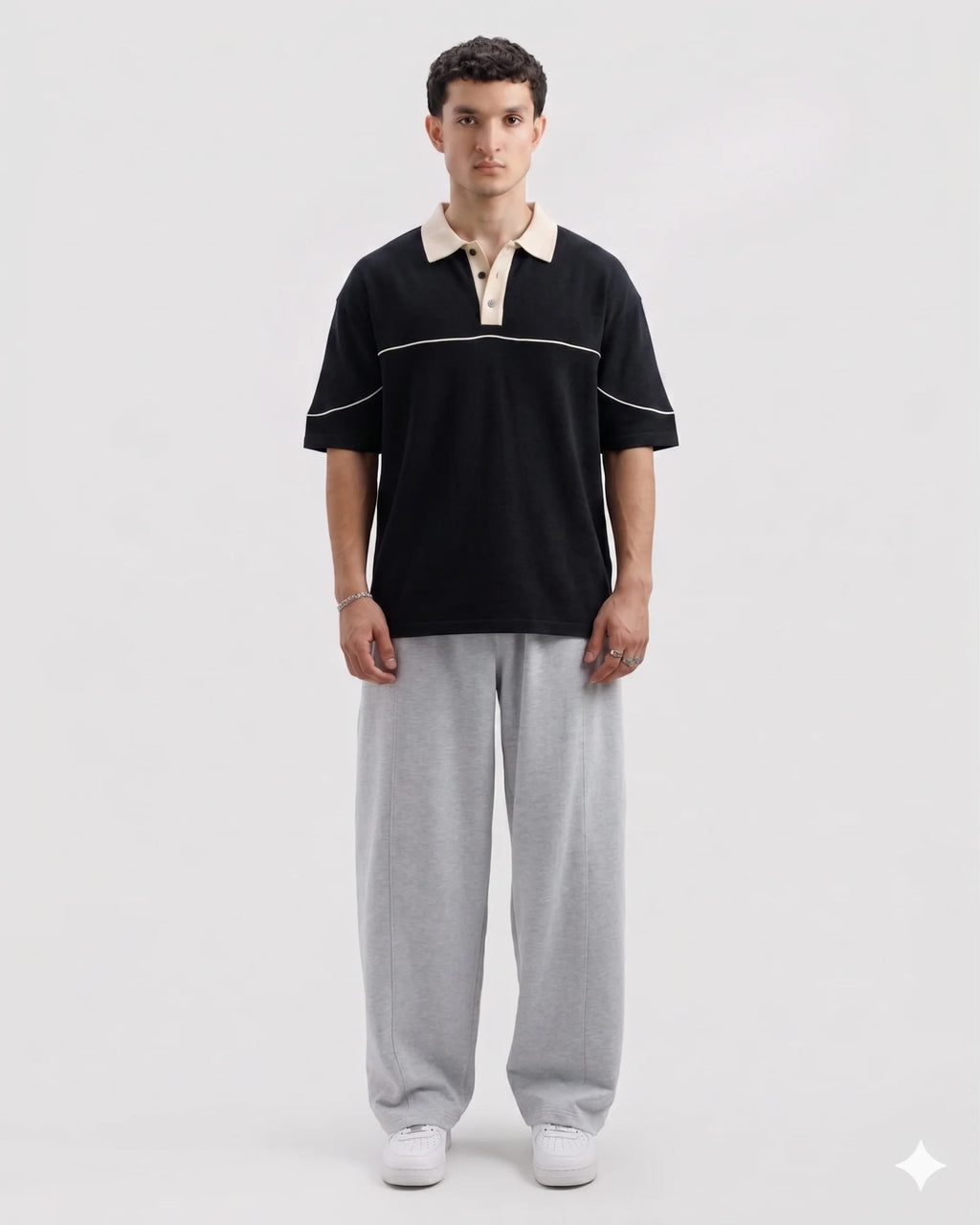 Classic Old Money Polo Black
