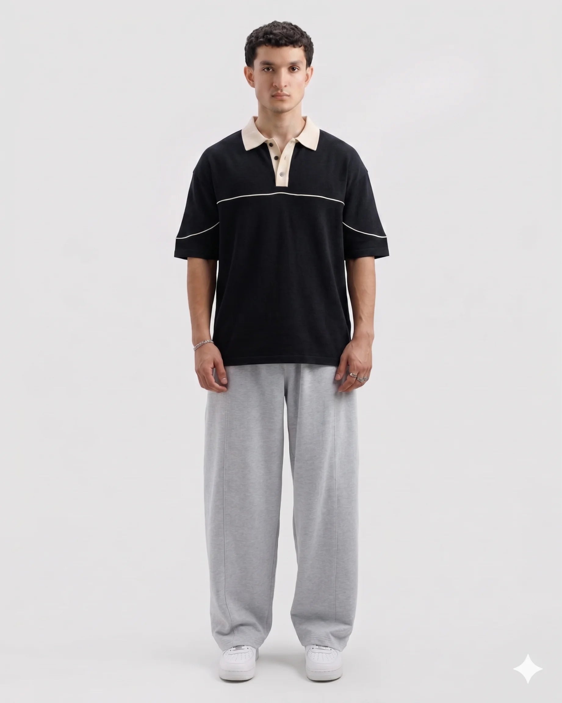Classic Old Money Polo Black