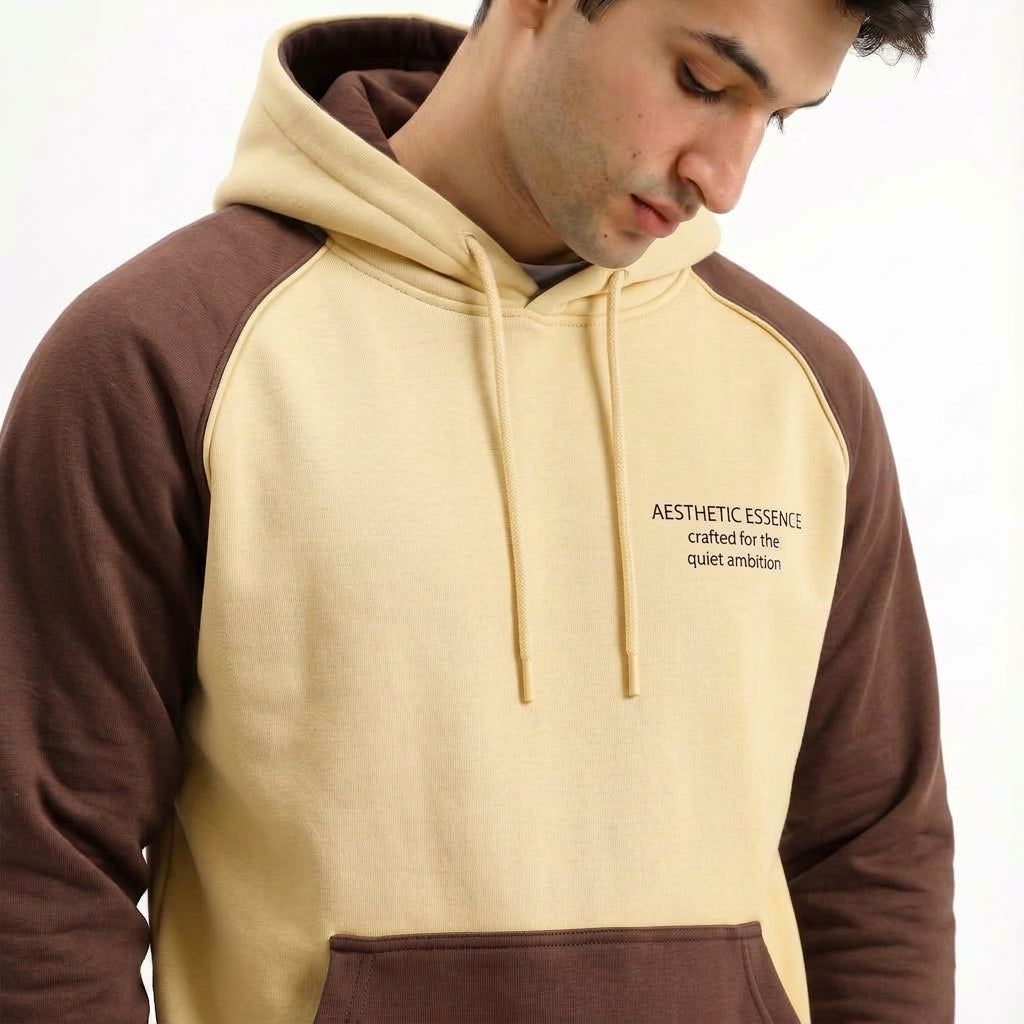 Raglon Essential Hoodie Brown and Beige