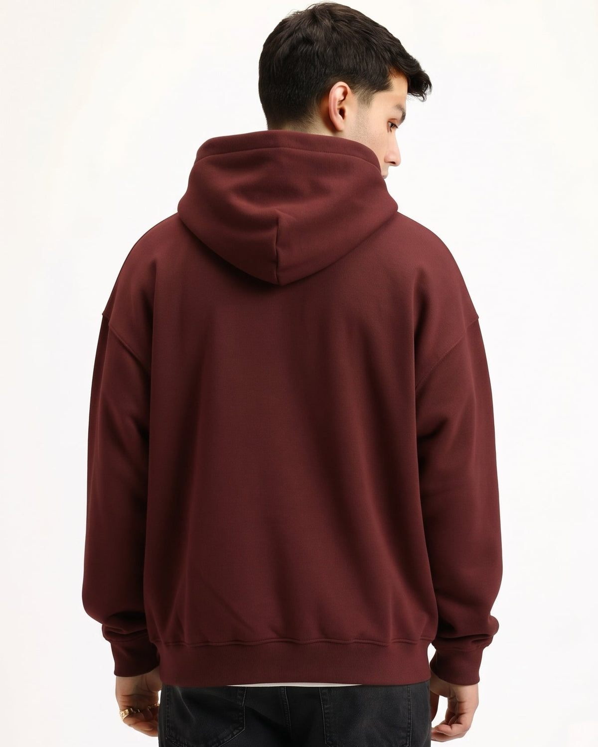 Classic Plain Hoodie Mehroon
