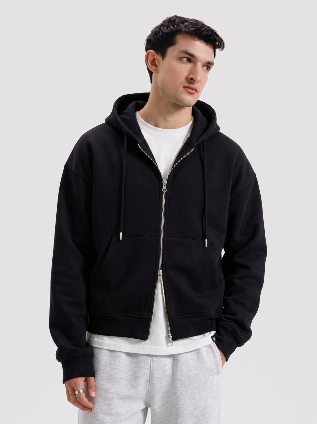 Classic Black Dual Zipper