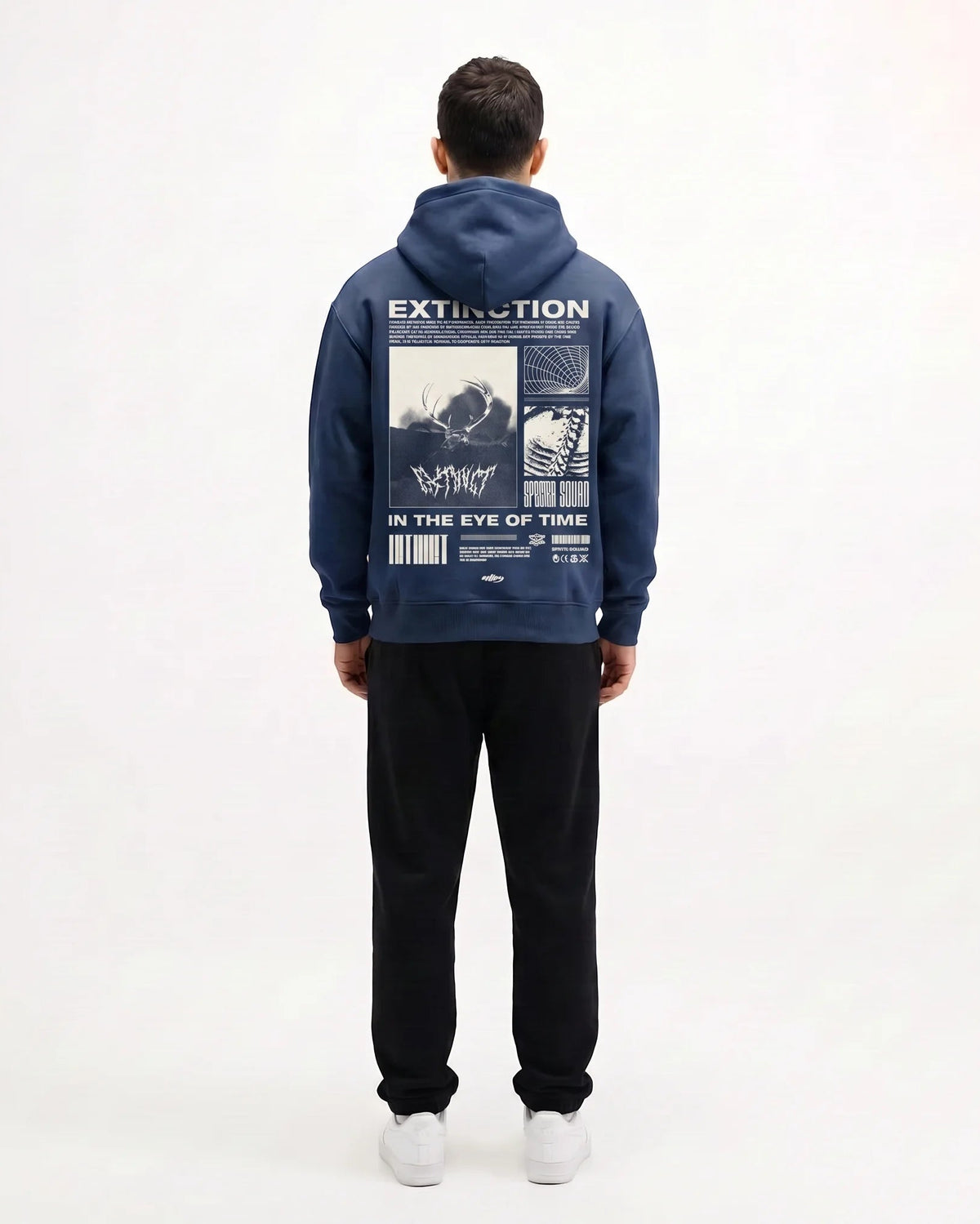 Extinction Hoodie Neavy Blue