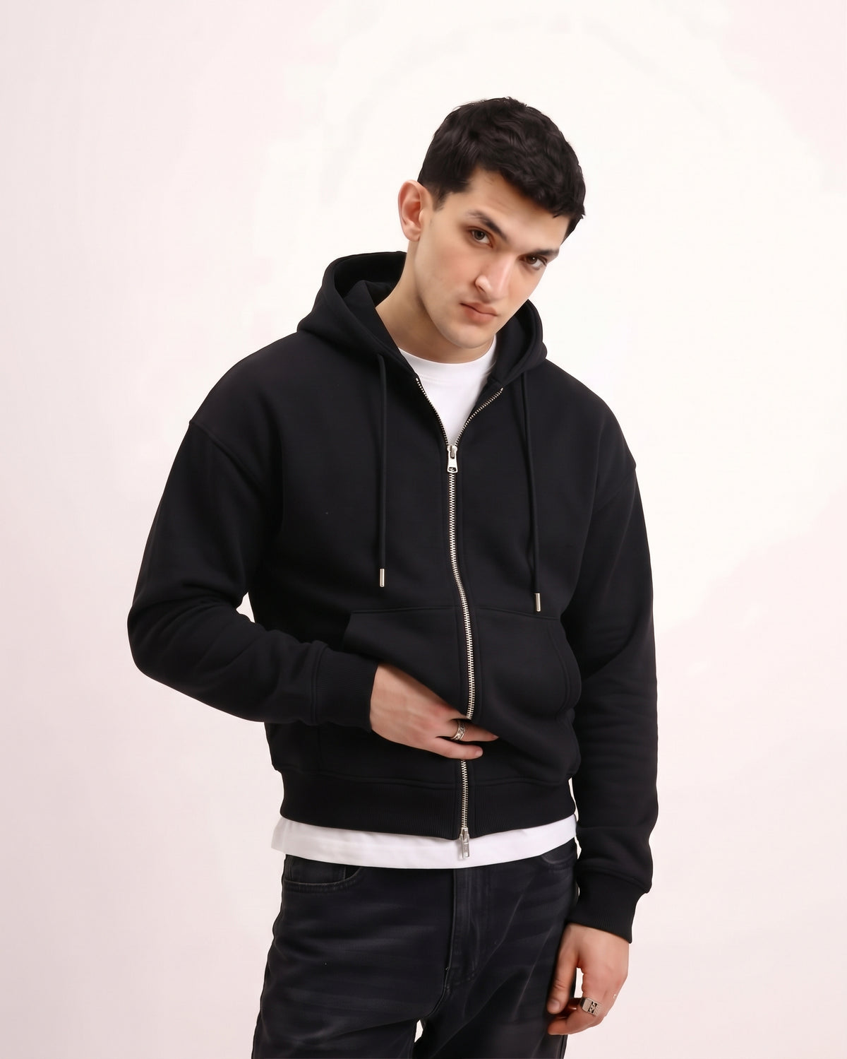 Classic Black Dual Zipper
