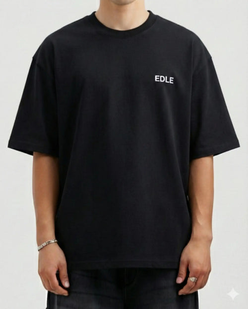 Black Classic Edle Oversized T-shirt
