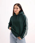 Strip Ahead Hoodie Green