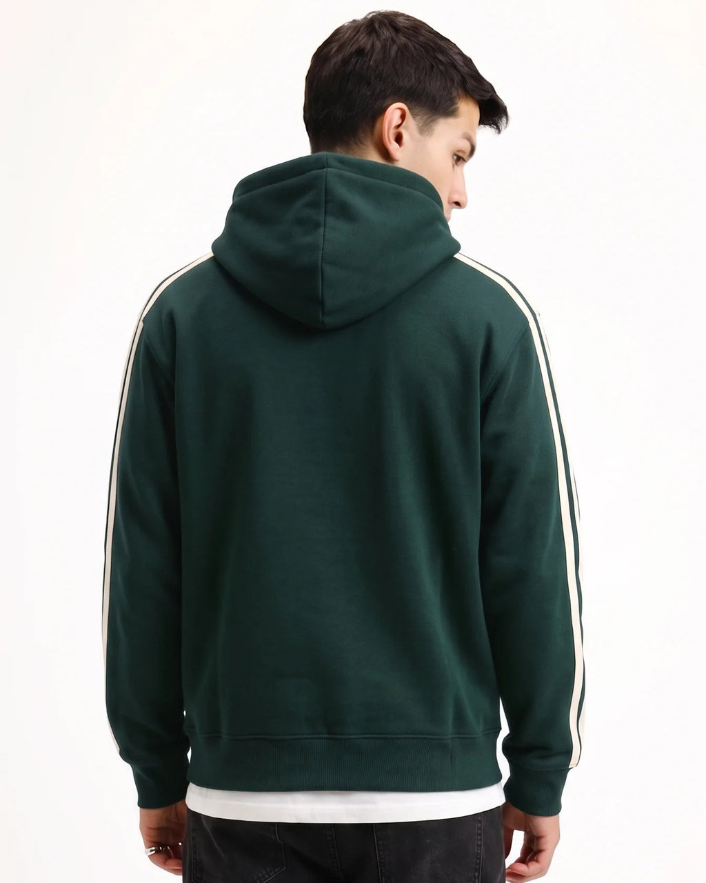 Strip Ahead Hoodie Green