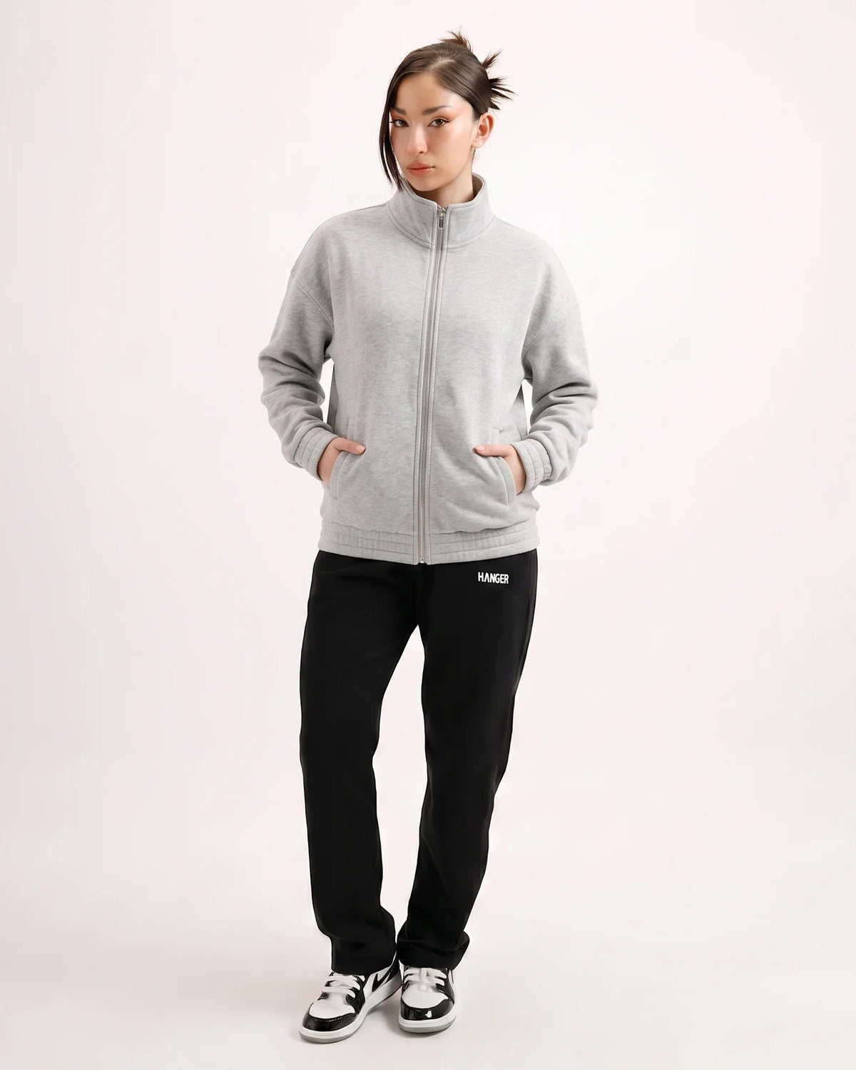 Classic Grey Zipper Without Hood