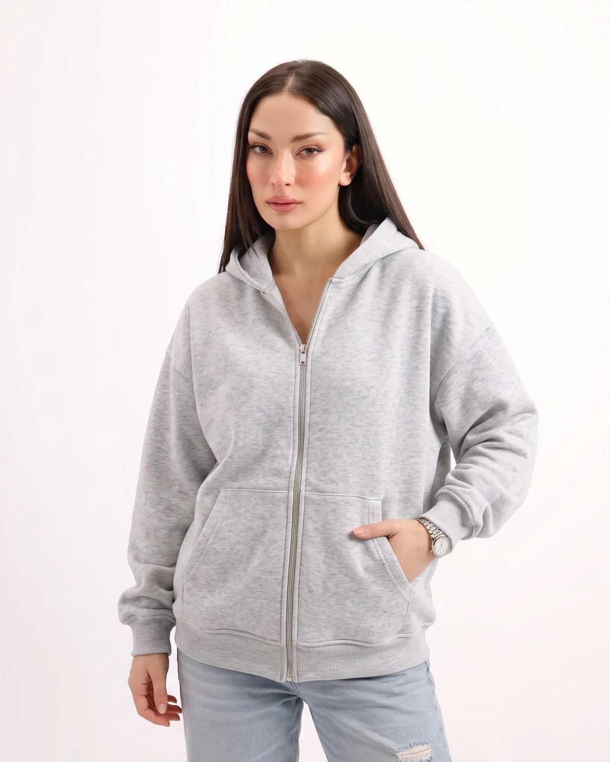 Classic Grey Zipper