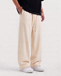 Cotton Fleece Plain Straight Fit Dark Brown Trouser