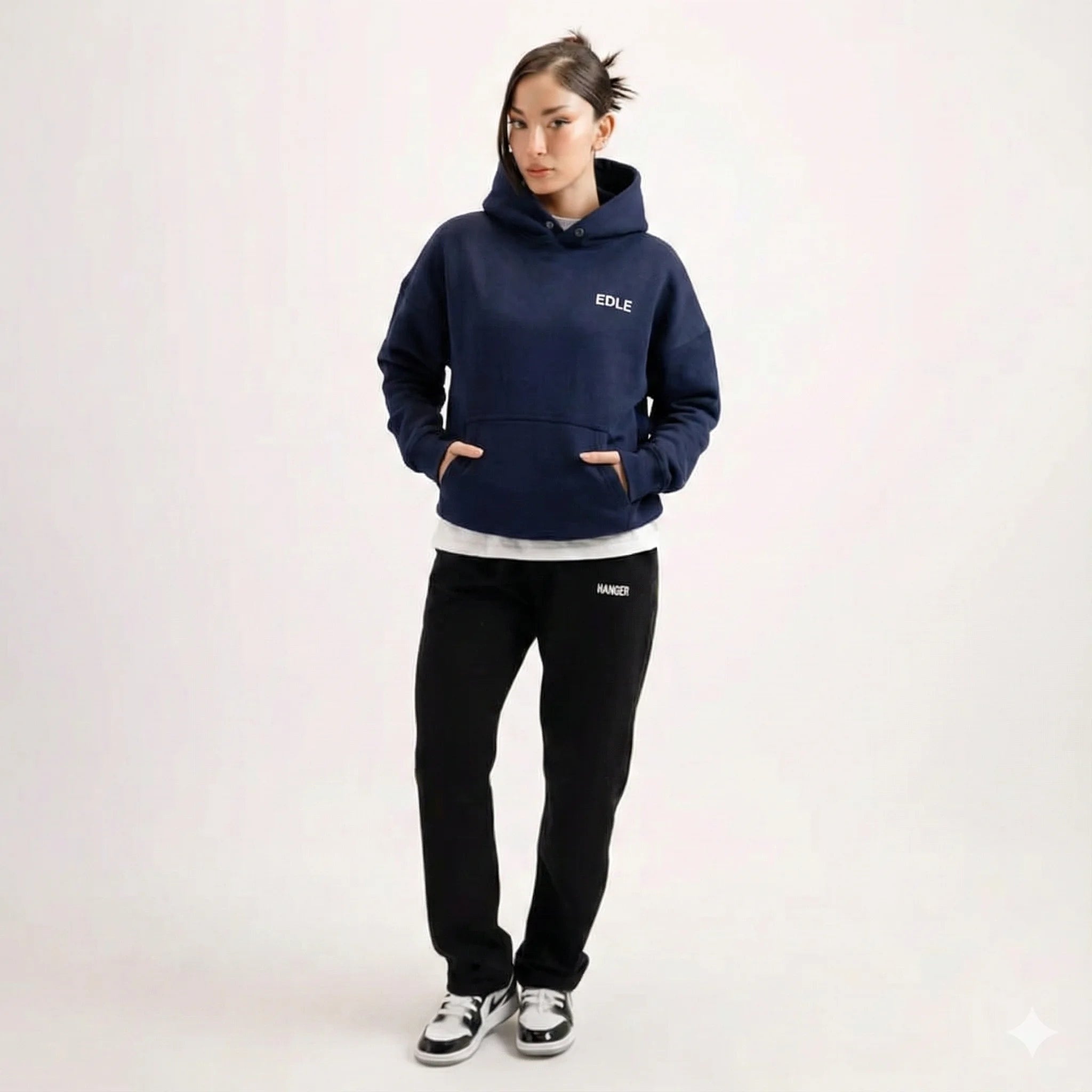 Mid Night Blue Nebula Hoodie