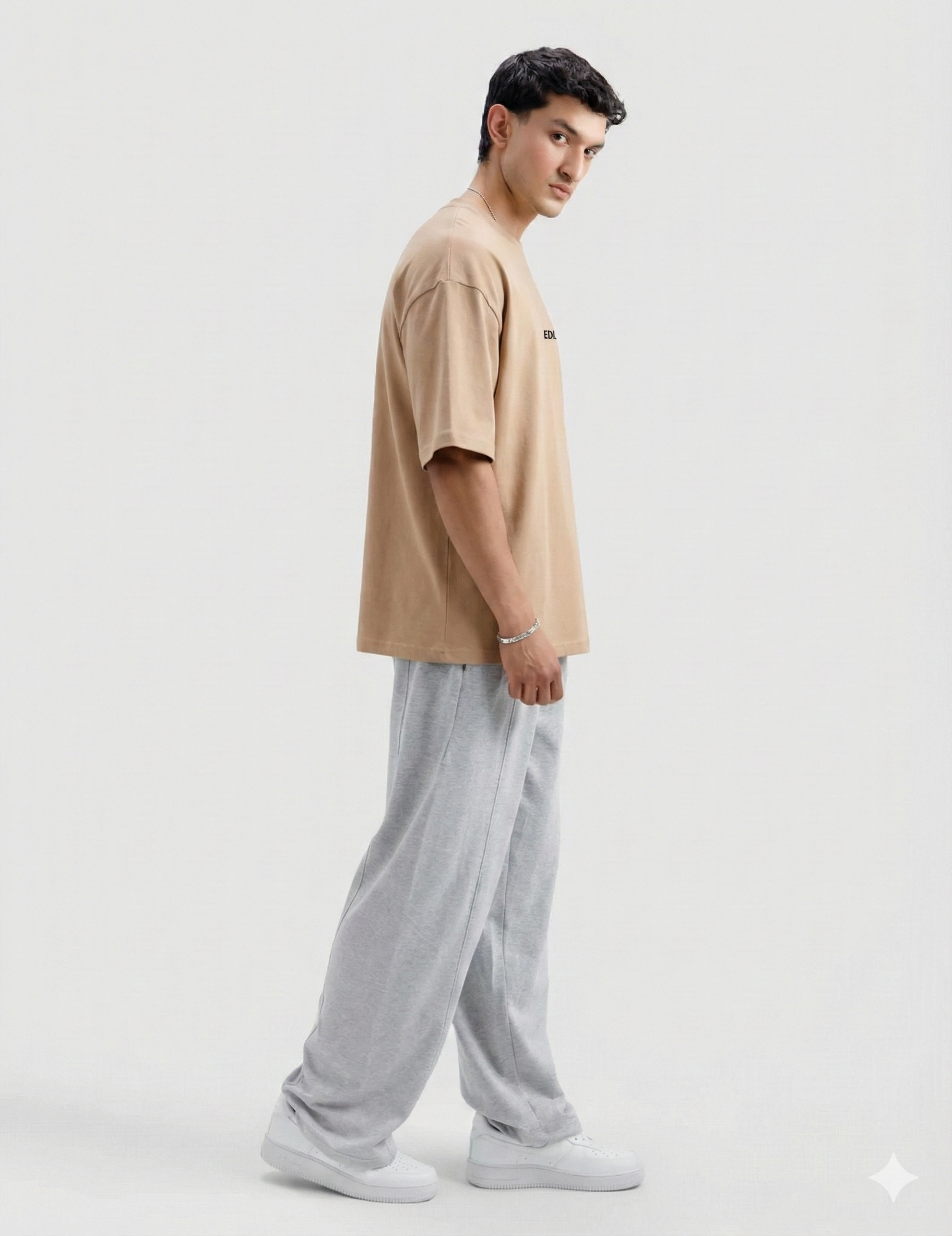 Light Brown Classic Oversized T-shirt