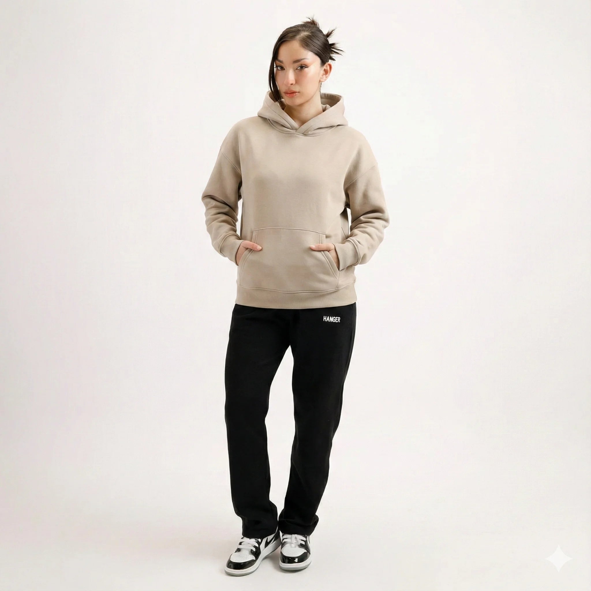 Light Beig Classic Hoodie