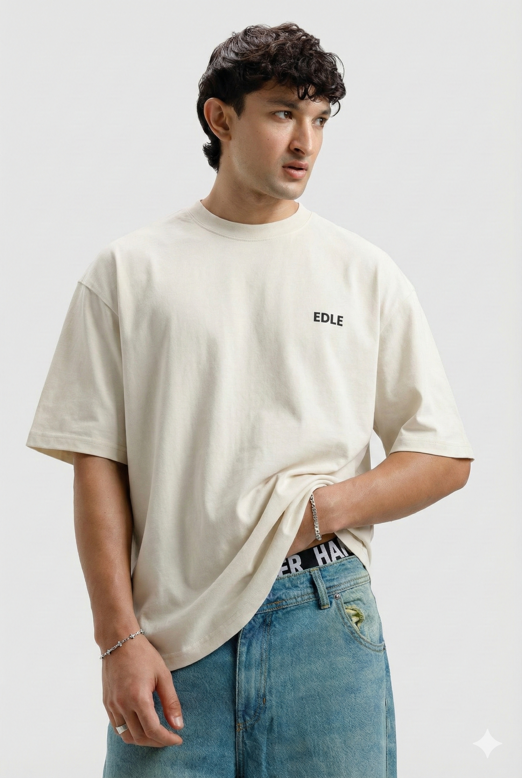 Stone White Classic Oversized T-shirt