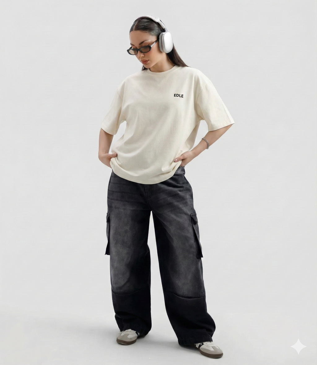 Stone White Classic Oversized T-shirt