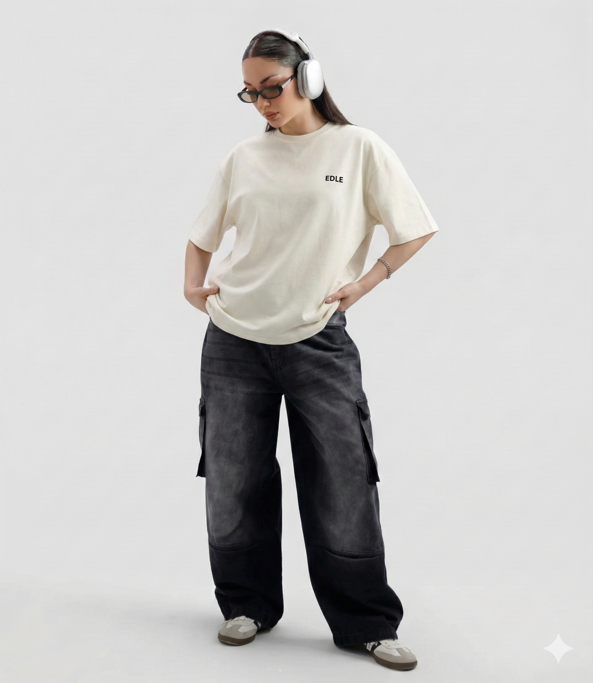 Stone White Classic Oversized T-shirt